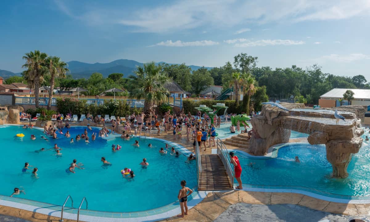 Camping-Front-de-Mer-Argelès-sur-Mer-zwembad-overzicht Camping-Front-de-Mer-Argelès-sur-Mer-zwembad-overzicht