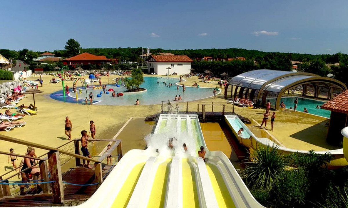 Camping-de-la-Plage-Mimizan-glijbaan Camping-de-la-Plage-Mimizan-glijbaan