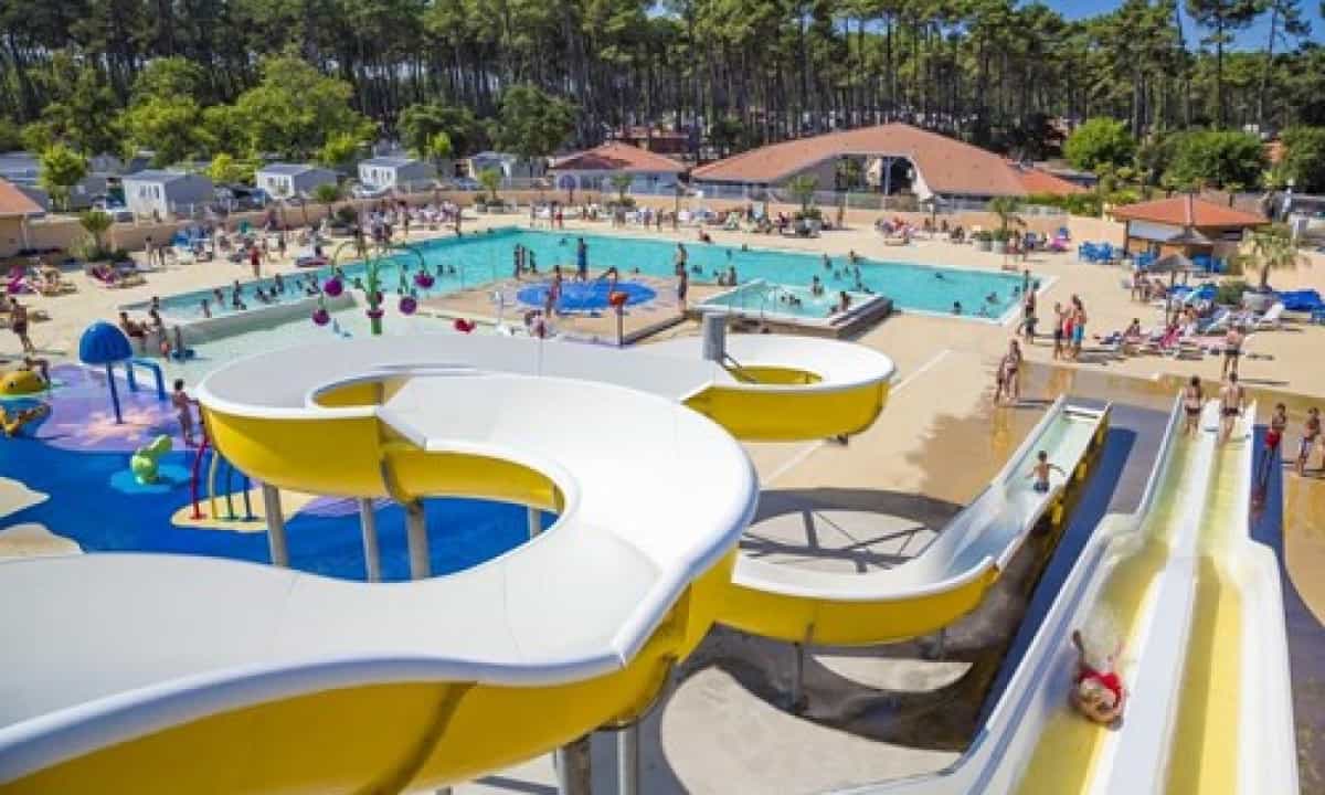 Camping-Les-Oyats-Seignosse-glijbanen Camping-Les-Oyats-Seignosse-glijbanen