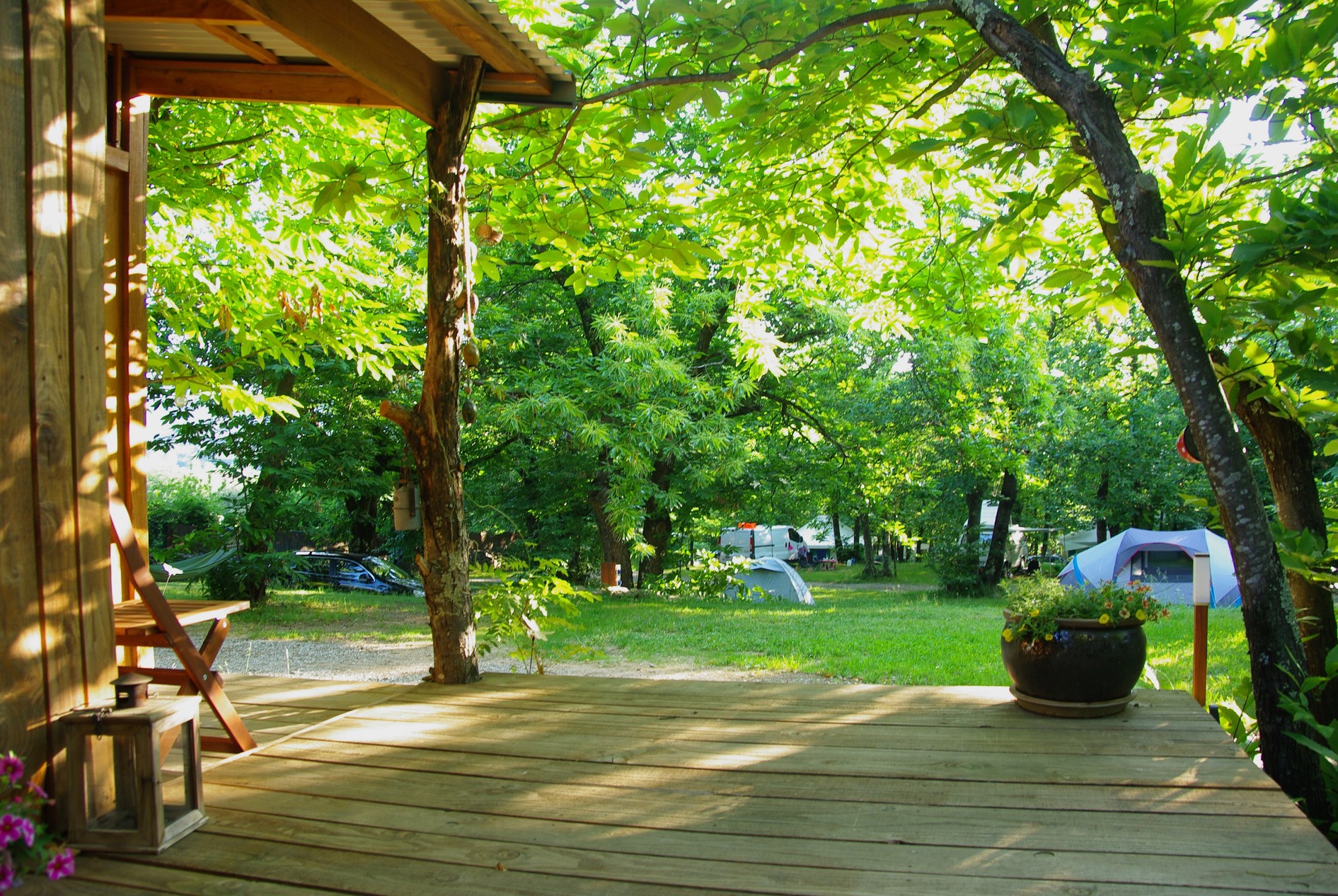 Campingplatz La Châtaigneraie in Gravières photo 4